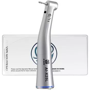 Стоматологический угловой наконечник AI-X25L 1:1 низкоскоростной наконечник с оптическим электрическим микромотором
