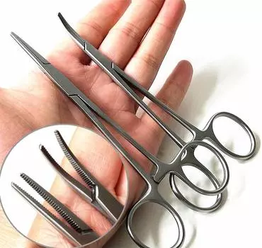 Стоматологический уход за полостью рта, ортодонтический держатель иглы от комаров, очень тонкий клюв, прямой/изогнутый наконечник, стоматологический инструмент 1 piece straight tip