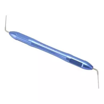Стоматологический вертикальный нагнетатель от 0,6 до 0,7 мм, зубы из нержавеющей стали, вертикальный нагнетатель синего цвета