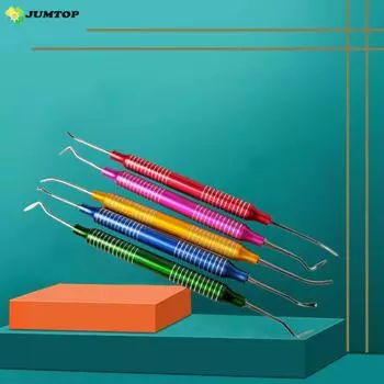 Стоматологический заполненный смолой реставрационный инструмент, наполнитель, нож для эстетической реставрации, силиконовая ручка, стоматологические инструменты