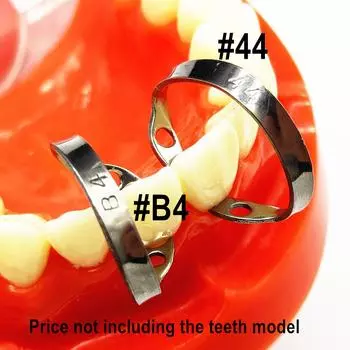 Стоматологический зажим для резиновой прокладки Резиновые барьерные зажимы № B4 для зубов с двумя клыками и № 44 для передних зубов 1 piece B4 clamps