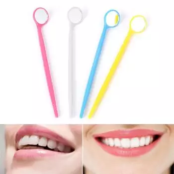Стоматологическое зеркало для зубов Cute Odontologicos Инструменты для стоматолога Пластиковое стоматологическое зеркало белый
