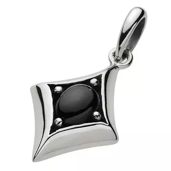 Stone Diamond Pendant Garnet fp0127 [Figmart] [Silver Accessory]