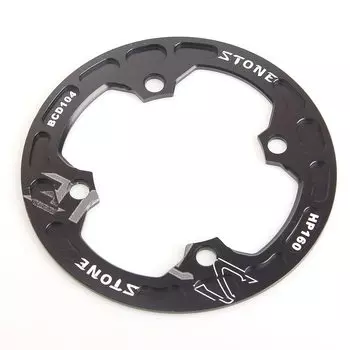 Stone MTB Bicycle Bash Chain Guard BCD104 150mm 160mm Chainring Guard 30T-36T (Black, HP160)
