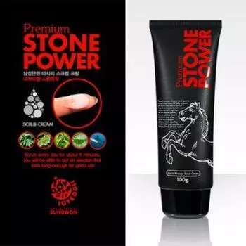 STONE POWER Мужской укрепляющий крем-скраб премиум-класса Stone Power 100 мл