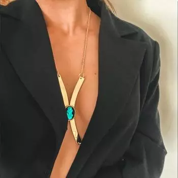 Stonefans зеленое бикини для женщин с большим металлическим корпусом пляжные аксессуары экзотическая одежда в стиле панк сексуальный топ 2022 модная клубная одежда подарок Type 2 серебряный