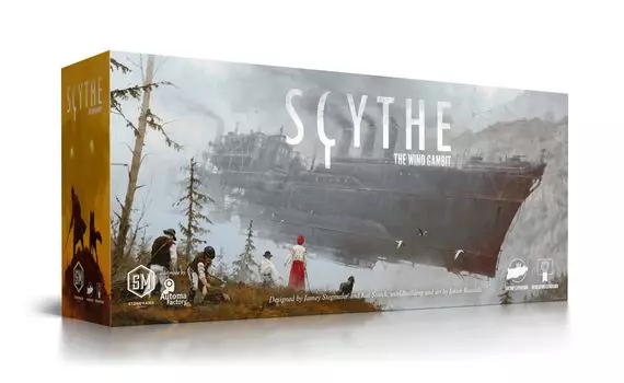 Stonemaier The Wind Gambit Expansion Добавлено в Scythe Добавлены Airship и Resolution новые игроки 140 минут Для детей от 14 лет и старше Игры Scythe (База