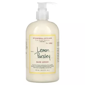 Stonewall Kitchen, Лосьон для рук, лимон и петрушка, 16,9 жидких унций (500 мл)
