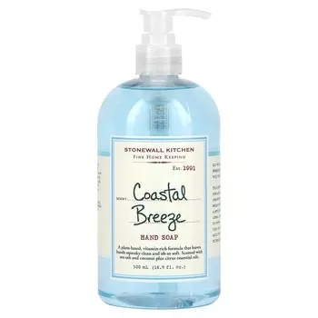Stonewall Kitchen, мыло для рук, Coastal Breeze, 500 мл (16,9 жидких унций)