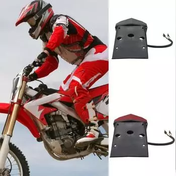 Стоп-сигнал для мотоцикла Dirt Bike Cool LED Мотоциклетные задние фонари, интегрированные с задней частью мотоцикла, с эффективным светом Мотоциклетные задние фонари чёрный