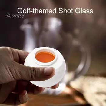 Стопка для гольфа из смолы, стопка для гольфа с крышкой, стопки в форме мяча для гольфа, подарок отцу, брату, любителям гольфа 2pcs