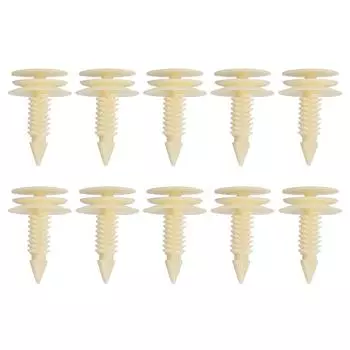 Стопорные зажимы обшивки передней двери, 10 шт., замена для GM 10153057 светло-желтого