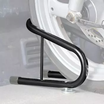 Стоянка для переднего колеса мотоцикла, стойка для парковки, противооткатные упоры для колес мотоцикла из нержавеющей стали, аксессуары для мотоцикла чёрный