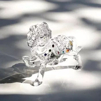 Стоящая статуэтка лошади, коллекционное животное, настольные украшения, скульптура для тумбы под телевизор