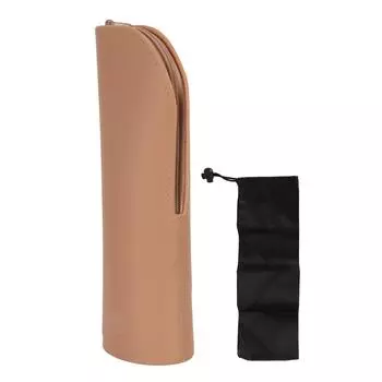 Стоящая сумка для кистей для макияжа на молнии, компактная портативная дорожная сумка-органайзер для косметических кистей