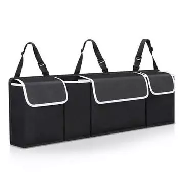 Storage Bag With Large Capacity For Car Backup Seats, Oxford Cloth Hanging Bag For Backrest, Backrest Storage чёрный