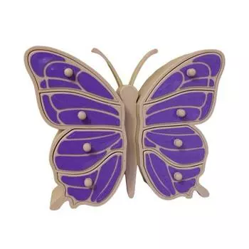 Storage Box Jewelry Organizer Large Capacity 8 Drawers Design Space-Saving Butterfly Shaped Countertop Necklace Ring Container фиолетовый