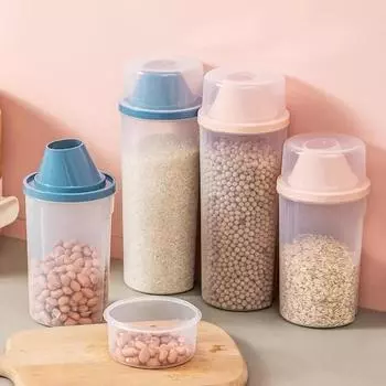 Storage Jar Sealing Canister Grain Snacks Storage Jar Multifunctional Cereal Food Storage Kitchen Supplies Food Container