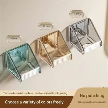 Storage Rack Easy To Press Adjustable Accessories Plastic Grey Bathroom Storage Dishwashing Liquid Hanger Brown Home Storage