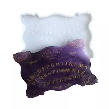 Поднос для хранения, силиконовая форма для литья, самодельная форма для украшения ювелирных изделий, зеркало ручной работы, игровой коврик для спиритических сеансов, форма из УФ-кристаллической эпоксидной смолы