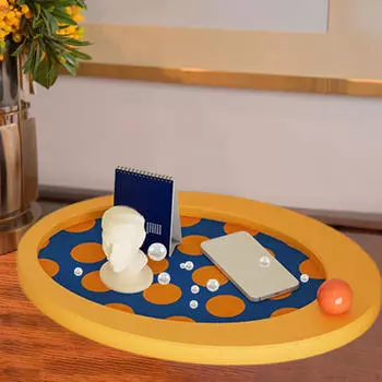 Storage Tray Serving Party Housewarming Valet Desktop Organizer for Wallet Guest Room