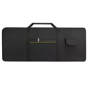 store88 Чехол для клавиатуры 61 клавиша Мягкий чехол для электронного пианино Рюкзак на плечо Сумка Водонепроницаемый Легкий чёрный