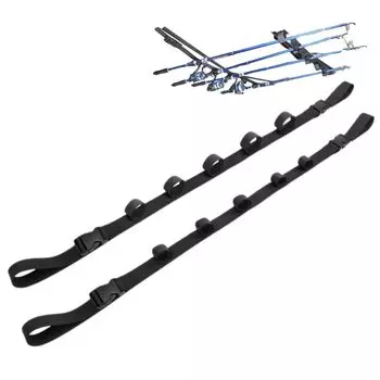 store88 Держатель удочки для автомобиля Держатель удочки для автомобиля Рыболовные инструменты Держатель удочки для хранения 5 удочек One-touch чёрный