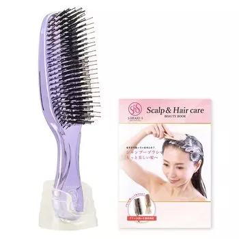 Store Scalp Brush World Premium Long Shampoo Brush with Official Beauty Book [Official Only] S HEART S S Heart S (Purple)