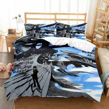 Storm King Duvet Cover Set Without Sheet King Queen Double Full Twin Single Size Bed Linen Set EU single(135x200cm)