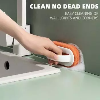 Stove Top Handle Cleaning Brush Sponge Wall Glass Sink Cleaning Sponge Shower Bathroom Kitchen Pot Dishwashing Cleaning Brush