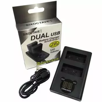 str Двойное быстрое зарядное устройство USB для быстрой зарядки пленочных камер Fuji, зарядное устройство для одновременной зарядки до 2 камер, совместимое с оригинальными и совместимыми X100F X100V T100