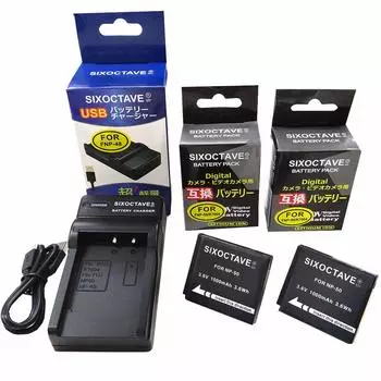 str Совместимое с Fujifilm зарядное устройство USB из 2 штук F set FinePix NP-50A NP-50 + BC-50 F770EXR/F850EXR и т. д.