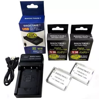 str Совместимость Nikon Sony 2 шт. и зарядное устройство Coolpix S33 S100 S2500 S2550 S2600 A300 W100 EN-EL19 NP-BJ1 DSC-RX0 и т. д.