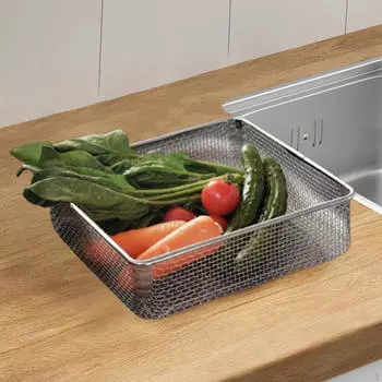 Strainer Basket,Fine Mesh Basket,Kitchen Accessories,Stainless Steel Rice Basket,Vegetable Drain