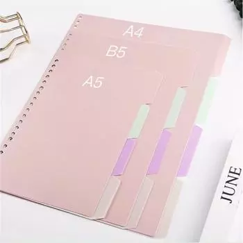 Страница индекса папки для скрапбукинга Внутренняя страница с отрывными листами Разделитель для блокнота Разделители для страницы папки для скрапбукинга A4