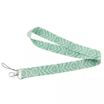 Strap Keychain Key Ring Holder Heart Lanyard Love Neck Strap Badge Holder ID Card Pass Hang Rope