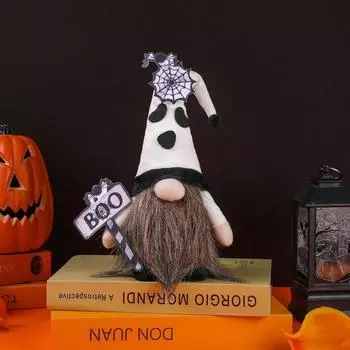 Страшная кукла-гном без лица на Хэллоуин BOO, забавная тканевая плюшевая кукла-гном в виде тыквы, изысканное украшение ручной работы на Хэллоуин