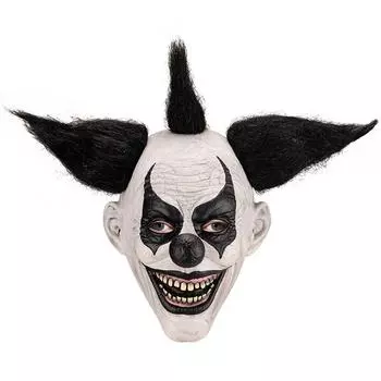 Страшная маска клоуна-демона, жуткая латексная маска для взрослых для косплея на Хэллоуин, универсальный размер