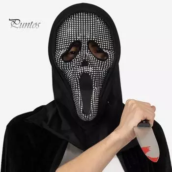 Страшная подушка для лица с черепом, украшение на Хэллоуин, ужас, маска на всю голову, костюм для вечеринки на Хэллоуин, реквизит для косплея, подушка для лица с кричащим призраком A