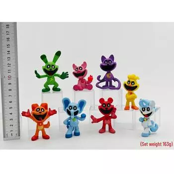 Страшные улыбающиеся куклы-животные ручной работы - 8 видов трансграничных кукольных украшений и модельных игрушек 8 bags C 170g