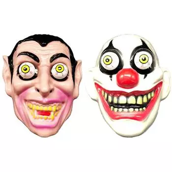 Страшный Хэллоуин Косплей Лицо Реквизит Пластиковый Ужасный Мягкий Портативный Косплей Реквизит для Карнавала Хэллоуин With Hair