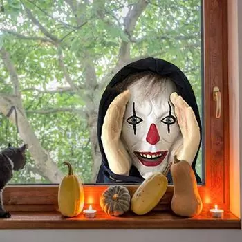 Страшный Пипер Фрик Хэллоуин украшение для дома и улицы окно розыгрыш подвесная подушка для лица для дома с привидениями A
