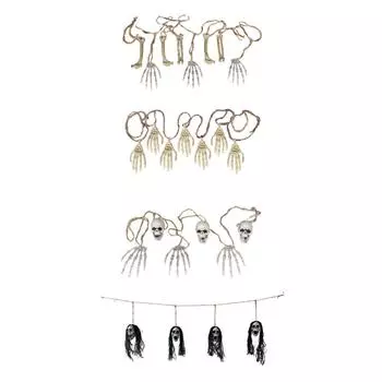 Страшный скелет подвесной орнамент праздничные принадлежности для заднего двора патио фермерского дома