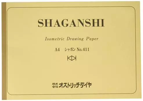 Страусиный ромб А4 1мм Шаган бумага 50 листов переплетенный Sha411