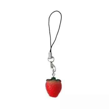 Strawberry Beads Pendant Phone Charm Hangings Rope Sweet Phone Chain Strap Bag Decoration Lanyard Keychain Accessory 1
