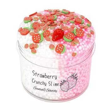Strawberry Cloud Crunchy Toy Kit Foam Ball Fruit Sprinkles Toy Birthday Gifts Party Favors For Girls And Boys розовый