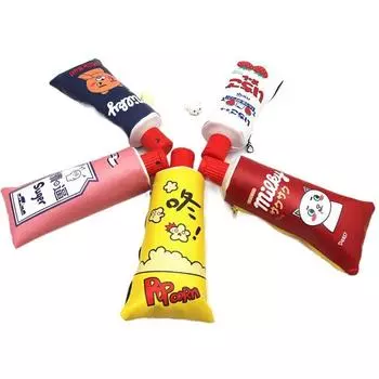 Strawberry Toothpaste Pencil Case PU Leather Pencil Bag Cosmetic Pouch Stationery Pouch Children чёрный