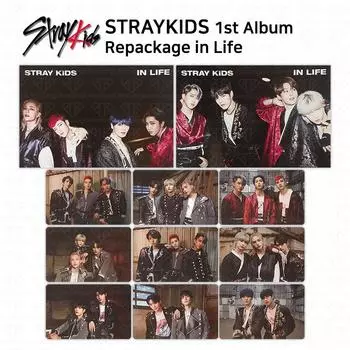 Stray Kids 1st Album Repackage In Life Unit Фотокарточка Почтовая открытка KPOP K-POP Postcard A
