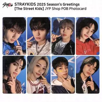 Stray Kids 2025 Поздравления с праздником The Street Kids JYP Shop POB Фотокарточка KPOP Changbin