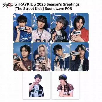 Stray Kids 2025 Поздравления с праздником The Street Kids Soundwave POB Фотокарточка KPOP Changbin